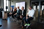 Auch in diesem Jahr gab es eine anregende Paneldiskussion. Im Bild (von Links nach Rechts): Prof. Jürgen Anke, André Röder, Thea Kirsch, Dr. Markus Reichel, Robert Schröder, Boris Lingl